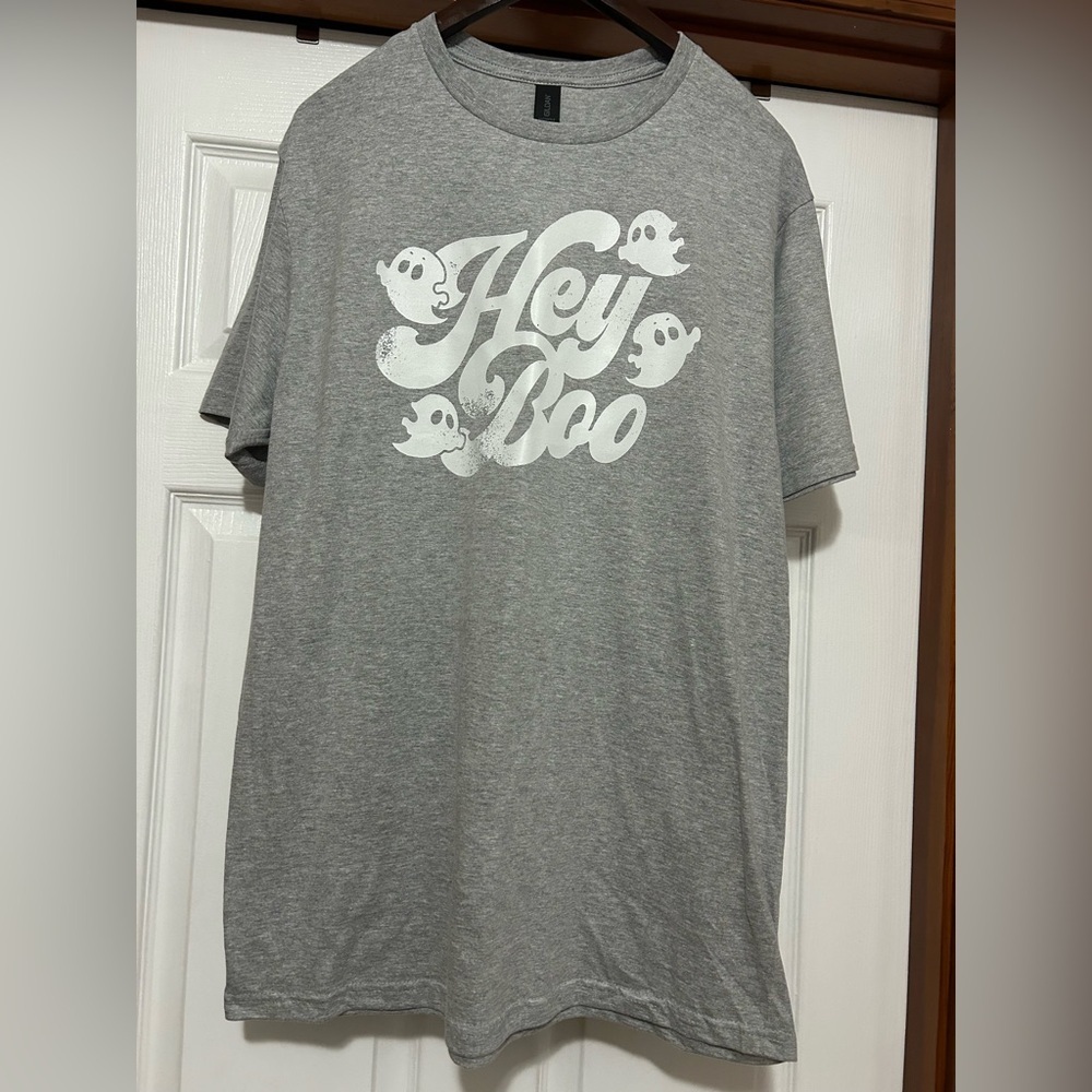 Gray 'Hey‎ Boo' Graphic T-Shirt